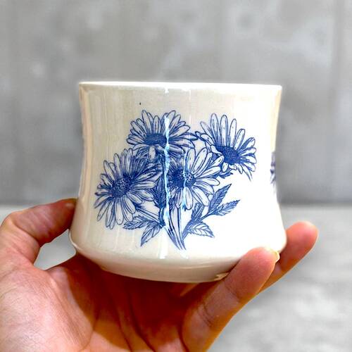 Mesh Stencil Ceramic Cup Col. Spring Florals