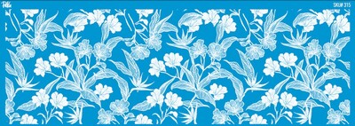 Paku Malzeme - Mesh Stencil Ceramic Mug Col. Birds of Paradise; 30*10 cm