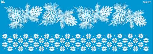 Mesh Stencil Ceramic Mug Col. Borders; 30*10 cm