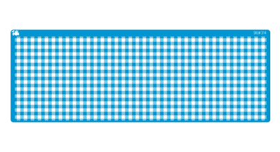 Paku Malzeme - Mesh Stencil Ceramic Mug Col. Buffalo Check; 30*10 cm