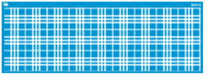 Paku Malzeme - Mesh Stencil Ceramic Mug Col. Buffalo Plaid; 30*10 cm