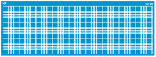 Mesh Stencil Ceramic Mug Col. Buffalo Plaid; 30*10 cm