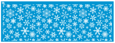 Paku Malzeme - Mesh Stencil Ceramic Mug Col. Snowflakes; 30*10 cm