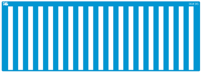 Paku Malzeme - Mesh Stencil Ceramic Mug Col. Vertical Stripes-7,5 mm