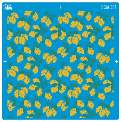 Silk Screen Mini Coll.; 2-Tier Lemons