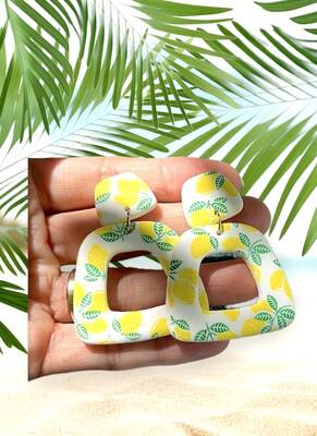 Silk Screen Mini Coll.; 2-Tier Lemons