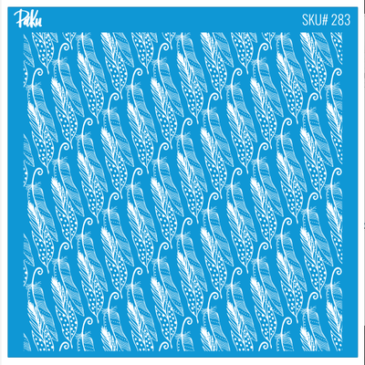 Silk Screen Mini Coll. Boho Feathers