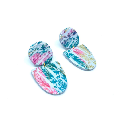 Silk Screen Mini Coll. Boho Feathers