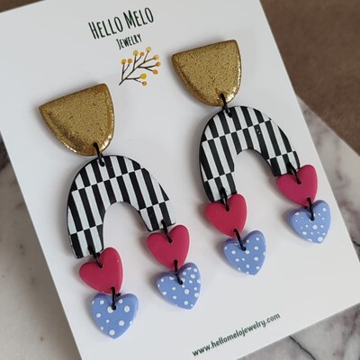Mesh Stencil Cookie Clay Collection; Broken Stripes - Thumbnail