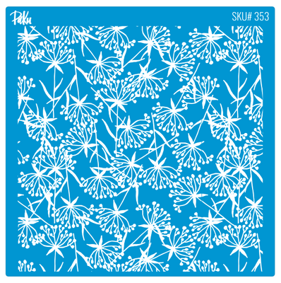 Mesh Stencil Cookie Clay Collection; Dandelion Spring