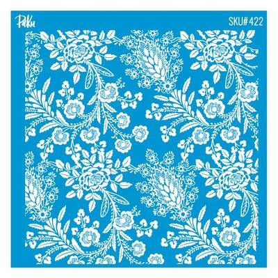 Mesh Stencil Cookie Clay Collection; Floral Embroidery-3