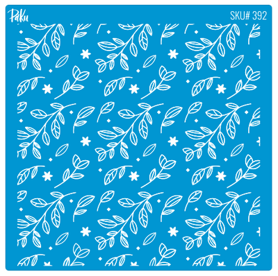 Silk Screen Mini Coll.; Flower Canvas