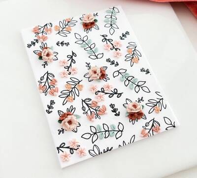 Silk Screen Mini Coll.; Flower Canvas
