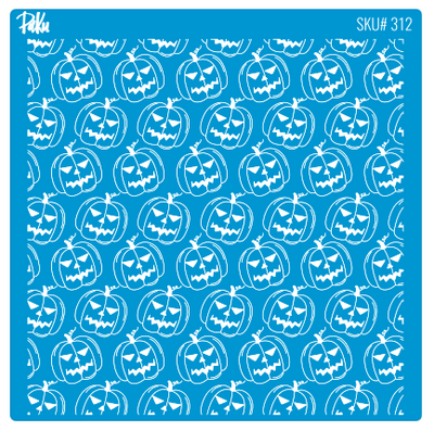 Mesh Stencil Cookie Clay Collection; Halloween Pumpkins