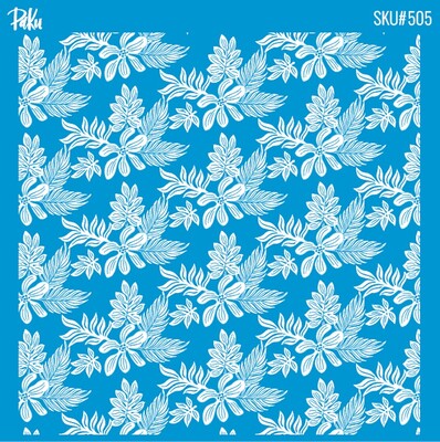 Paku Malzeme - Mesh Stencil Cookie Clay Collection; Hawai (11x11 cm)