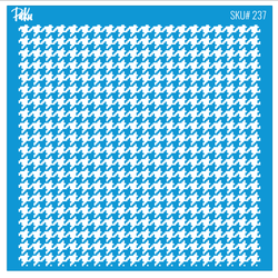 Mesh Stencil Cookie Clay Collection; Houndstooth - Thumbnail