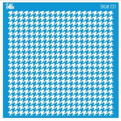 Mesh Stencil Cookie Clay Collection; Houndstooth