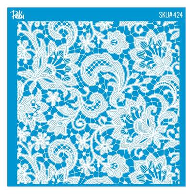 Mesh Stencil Cookie Clay Collection; Lace-2