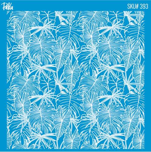 Mesh Stencil Cookie Clay Collection; Monstera Background