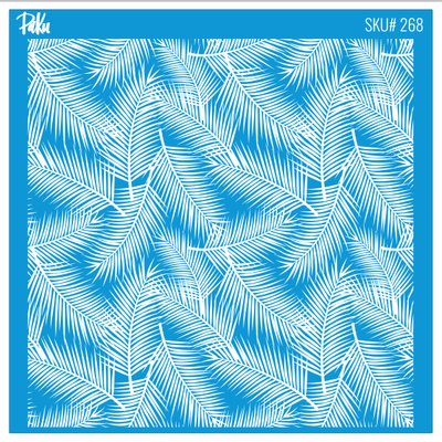 Silk Screen Mini Coll. Palm Leaf-2
