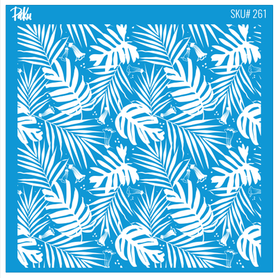 Silk Screen Mini Coll. Palm Leaf