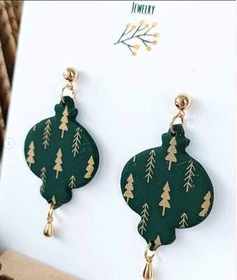 Mesh Stencil Cookie Clay Collection; Pine Trees