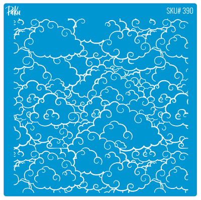 Silk Screen Mini Coll.; Puffy Clouds