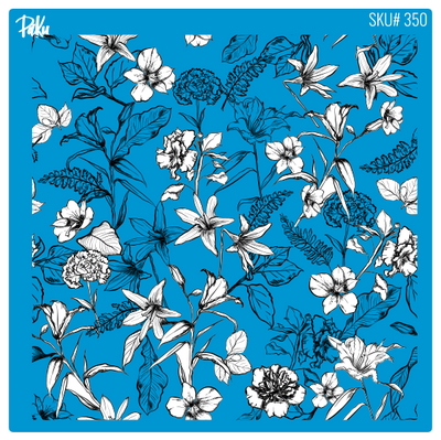 Mesh Stencil Cookie Clay Collection; Spring Flowers