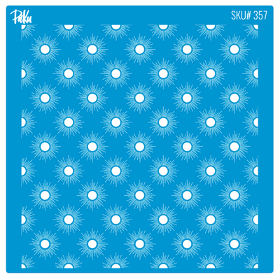 Mesh Stencil Cookie Clay Collection; Sunburst