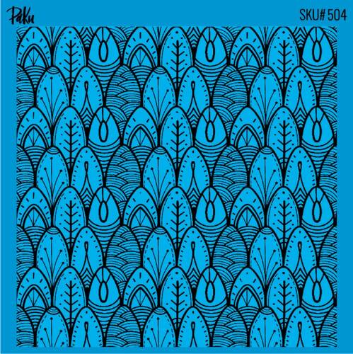 Mesh Stencil Cookie Clay Collection; Surf Boards ( 11x11 cm)