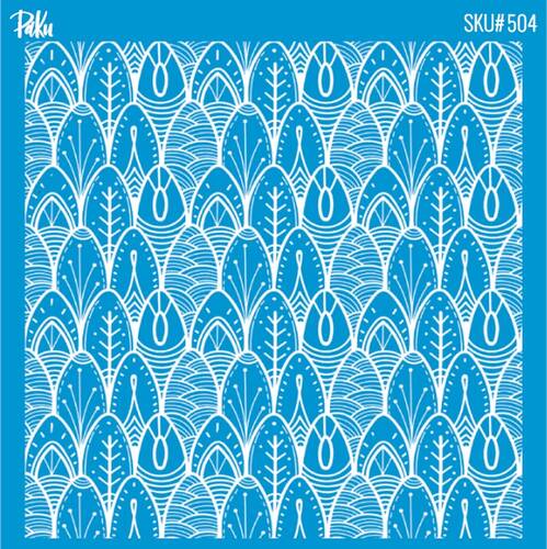 Mesh Stencil Cookie Clay Collection; Surf Boards ( 11x11 cm)