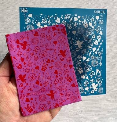 Mesh Stencil Cookie Clay Collection; Valentines Background