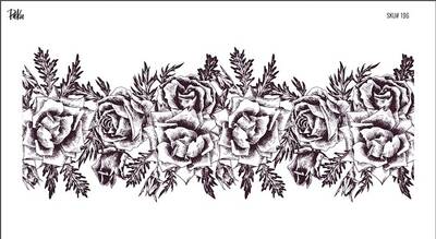 Mesh Stencil Crystal Collection; Roses Garland (36*14 cm)