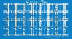 Paku Malzeme - Mesh Stencil Crystal Collection; Abstract Plaid