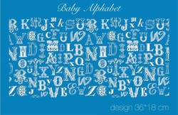 Mesh Stencil Crystal Collection; Baby Alphabet - Thumbnail