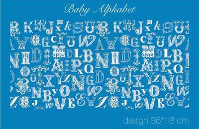 Mesh Stencil Crystal Collection; Baby Alphabet