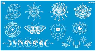 Mesh Stencil Crystal Collection; Boho Elements ( 22*12 cm)