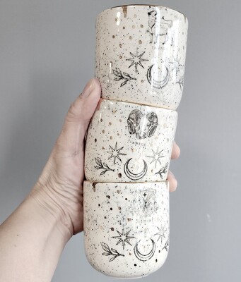 Paku Malzeme - Mesh Stencil Crystal Collection; Boho Elements-1 ( 22*12 cm) (1)