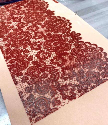 Mesh Stencil Crystal Collection; Burlesque Scallopped