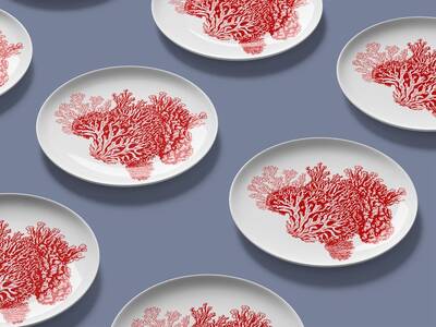 Mesh Stencil Crystal Collection; Coral Set (33*22 cm)