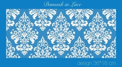 Paku Malzeme - Mesh Stencil Crystal Collection; Damask in Lace