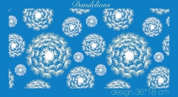 Paku Malzeme - Mesh Stencil Crystal Collection; Dandelions