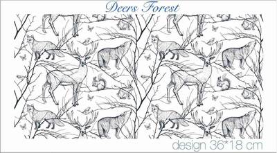 Mesh Stencil Crystal Collection; Deers Forest