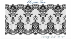 Paku Malzeme - Mesh Stencil Crystal Collection; Elegant Lace