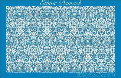 Mesh Stencil Crystal Collection; Ethnic Damask