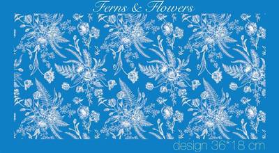 Mesh Stencil Crystal Collection; Ferns&Flowers