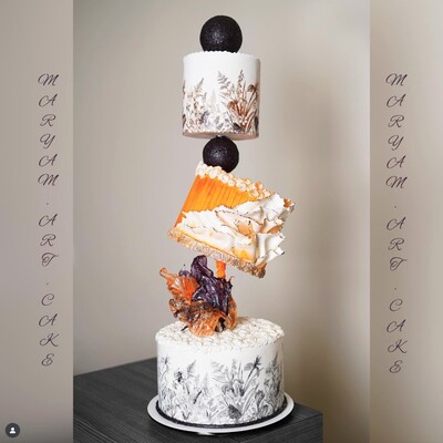 Paku Malzeme - Mesh Stencil Crystal Collection; Floral Background-2 (1)