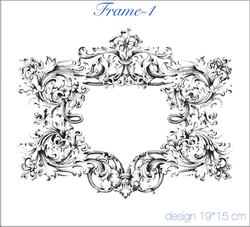 Paku Malzeme - Mesh Stencil Crystal Collection; Frame-1