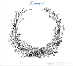 Paku Malzeme - Mesh Stencil Crystal Collection; Frame-2