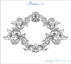 Paku Malzeme - Mesh Stencil Crystal Collection; Frame-4